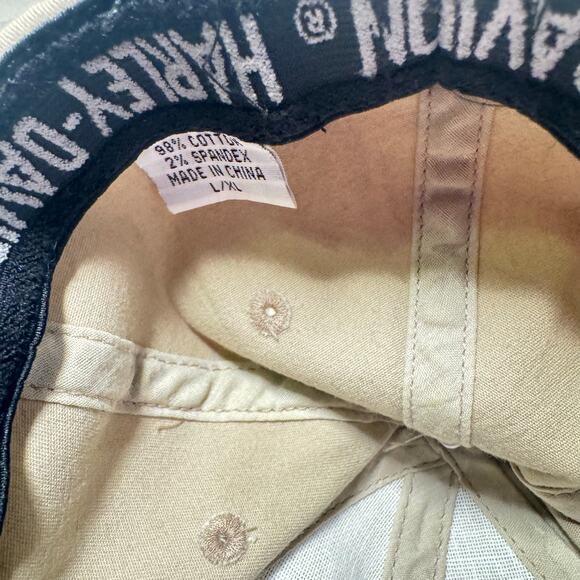 Harley Davidson Baseball Cap - CrystalRiver FL - light khaki sz L/XL - Picture 6 of 7